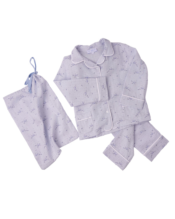 Pijama din muselina cu balene